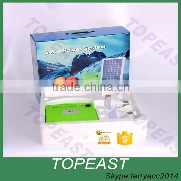 Wholesale Solar Powered Led Lighting Bulb Lamp System Solar Panel Home System Kit photo-2