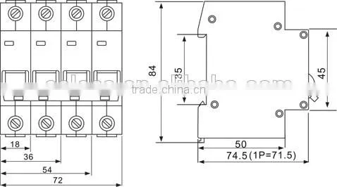 MCB Circuit Breaker for DIN Rails,DZ47-63 MCB(New Type With Indicator) Mini Circuit Breaker photo-6
