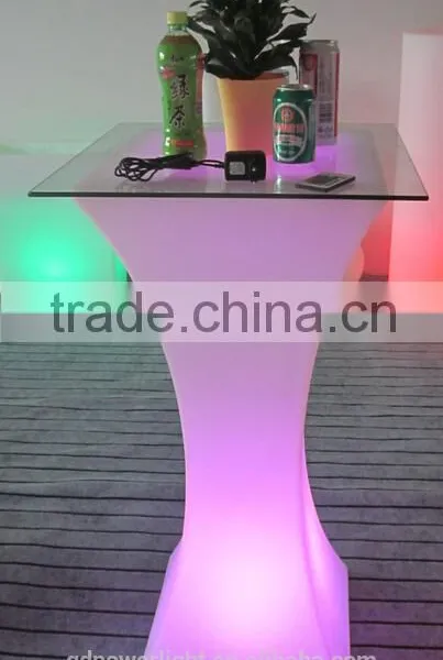 PE Plastic Bar Table With LED Light & Remote Control YXF-4511 photo-2
