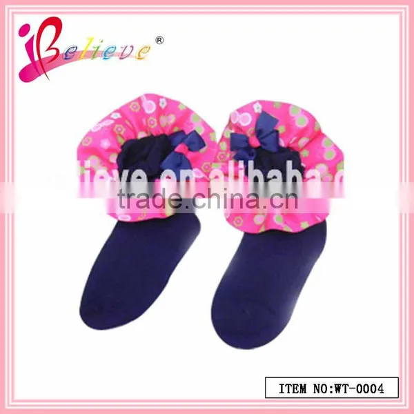 Hot Selling Spring Socks Baby Products Wholesale Soft Thermal Baby Socks With Ribbon (WT-0003) photo-2