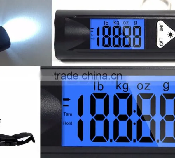 30LM High Brightness LED 2 in One Function Practical LED Torch Luggage Scale photo-6