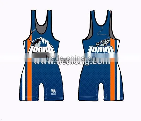 Low Price Sleeveless Youth Cheap Sublimated Wrestling Singlets for Sale Quality Choice photo-6