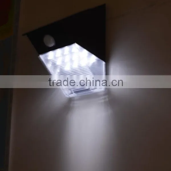 Quality Goods 12 Led Solar Human Body Induction Lamp Solar Wall Lamp Solar Garden Lamp Triangle Shape Led Light photo-4