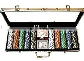 500pcs clay poker chip set