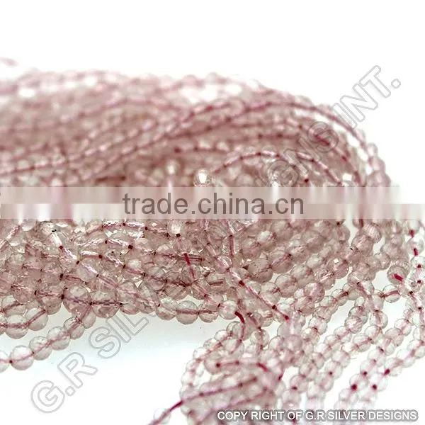 Genuine Rose Quartz Cut Gemstone Beads Strands Factroy Price Wholesale Suppliers photo-2