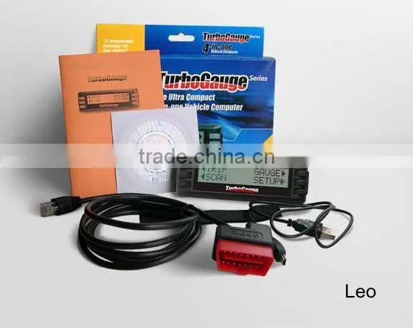 OBDII OBD2 Auto Scanner trip computer,multi-function trip computer Turbogauge IV,auto OBD2 trip computer