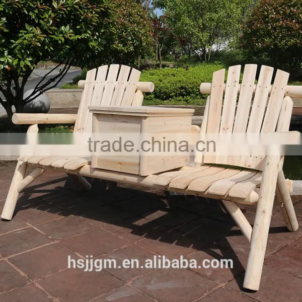 Outdoor Wooden Adirondack Chair With Cooler photo-2