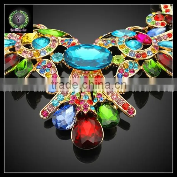 Costume Jewelry Crystal Jewelry Set Designs African Fashion Retail and Wholesale Welcome KHK722 photo-3