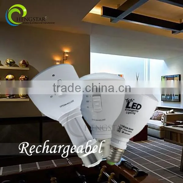 Bulb Rechargeable Led Lamp E27 220lm 5w Plastic Housing 4-6 Hours After Full Charge ce Rohs , Rechargeable Emergency Lamp Bulb photo-3