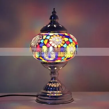 Handmade Turkish Decorative Mosaic Desk Lamp photo-4