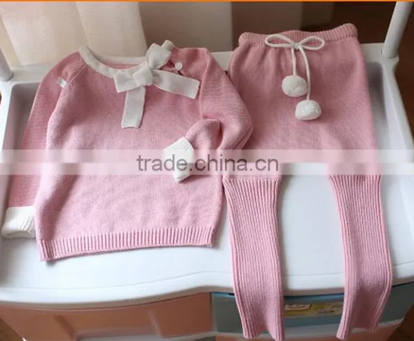 Baby 2 Pieces Romper Playsuit Twinset Sweater Newborn Baby Sweaters photo-3