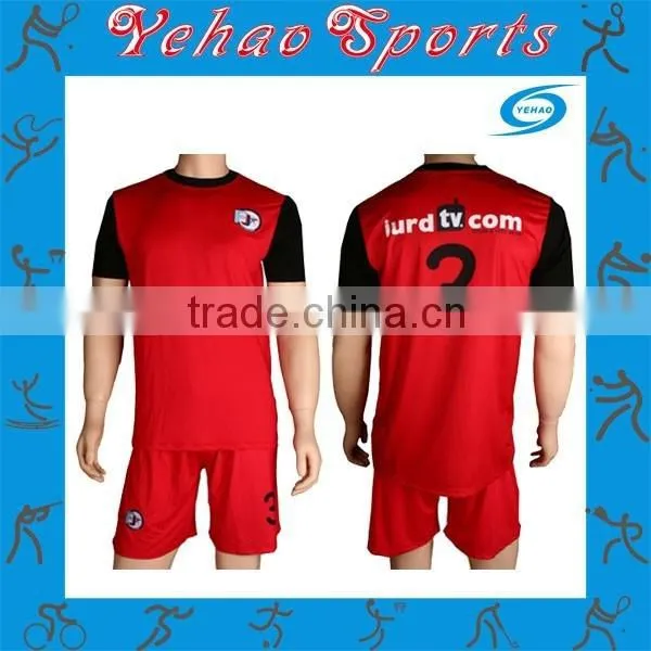 Customized Any Logo Name Numbers Breathable Sublimation Soccer Uniform photo-3