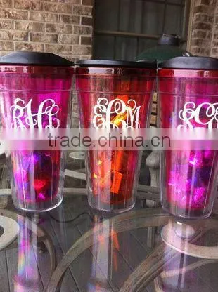 Wine Glass Monogram Sticker Decal photo-2