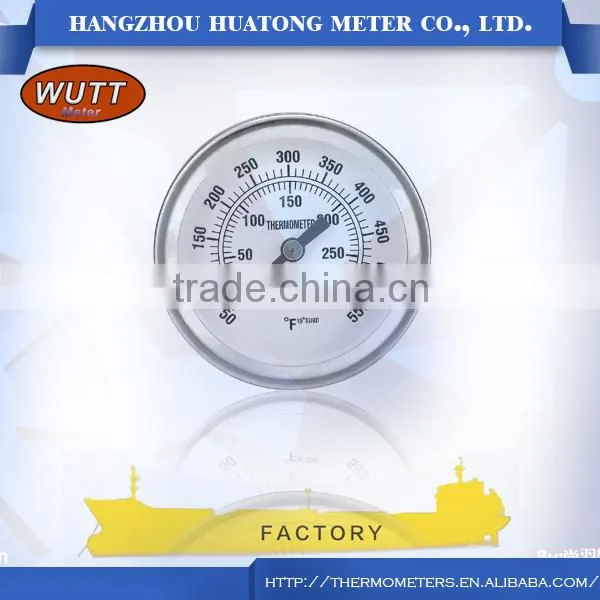Stainless steel bimetal wutt Deep Water Thermometer