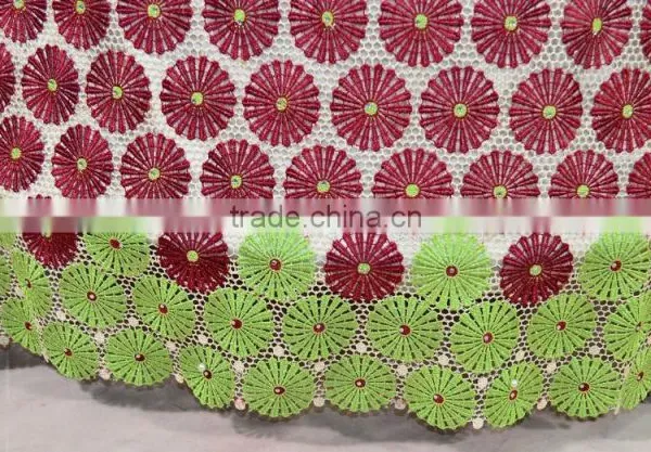 High Quality Guipure Cord Lace in Fabric Chemical African Lace Fabric Africa Dry Lace Dress photo-5