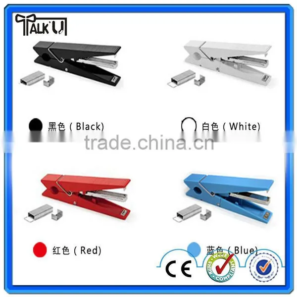 Noble Black Multifunctional Mini Office Plastic Clip Stapler/student Book Binding Stapler photo-6
