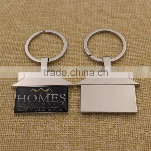 Promotion Gifts Custom Logo Metal House Shape Keyring photo-5