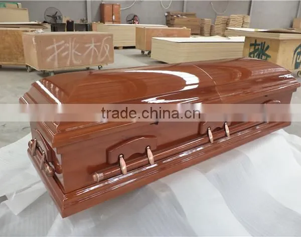Popular Material Luxury Europe Wooden Coffin Cover photo-2