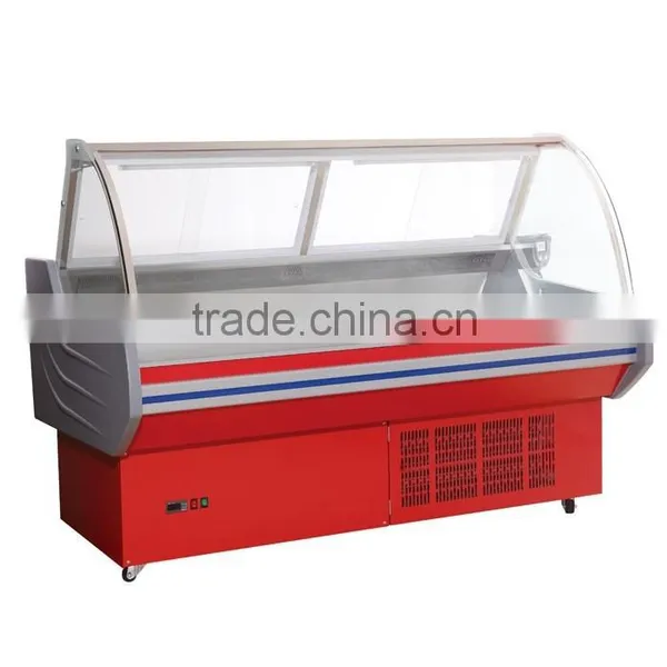 Hot Sales Dishes Showcase Display Cabinet / Supermarket Dishes Showcase photo-2