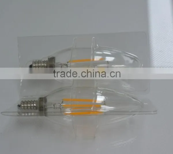 360 Degree 4w CE ROHS UL E14 E12 E27 B22 Candle Bulb Led Incandescent Filament for Lamp photo-4