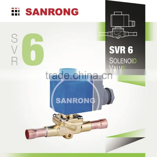 SVR6 EVR6 Low Price Best Diaphragm Pilot Solenoid Valve for R22 R134a R410A Refrigeration With 3/8 1/2 ODF Solder or SAE Flare