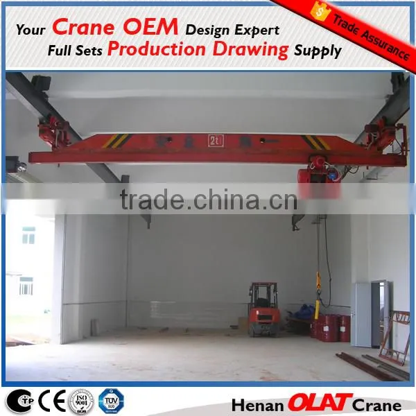 LX Model Electric Single Girder Suspension Overhead Crane