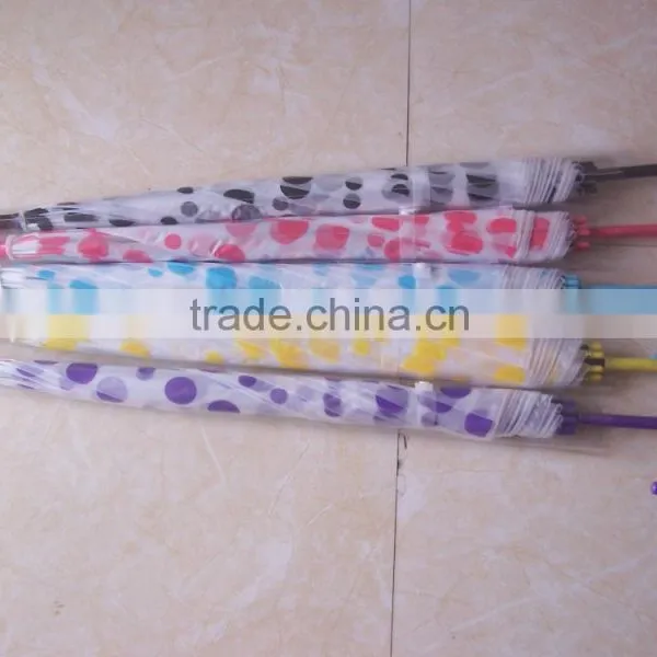 2016 Custom Wholesale Rain Promotional Best Selling Transparent Poe Umbrella photo-5