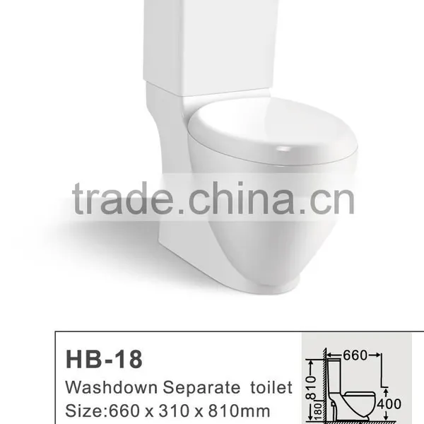 Stock,cheap Price ! Washdown Two-piece Toilet HB18