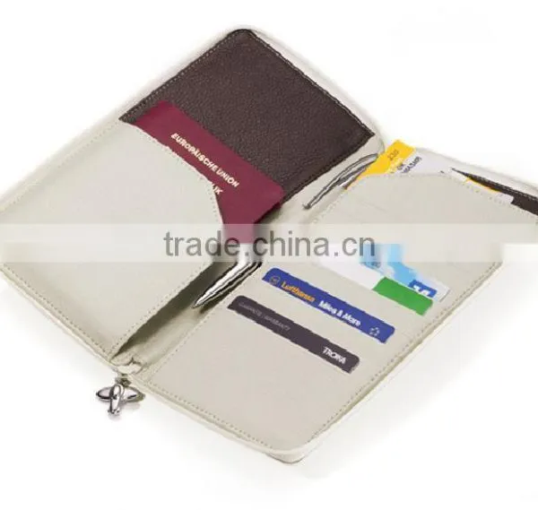 Fashion Travel Document Long Wallet Purse Organizer Faux Leather Passport Holder photo-2