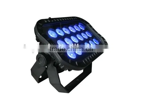 DMX 18pcs x Tri-RGB IP66 Outdoor Flood LED Garden Light photo-5