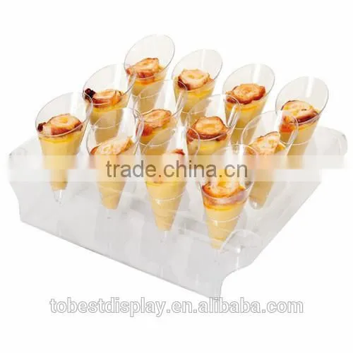 Any Design Available Luxury Clear Exhibition Acrylic Ice Cream Cone Display Case Shenzhen Factory