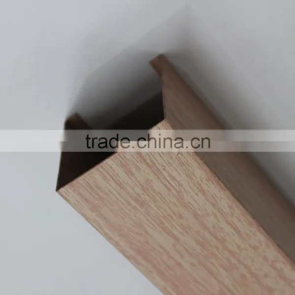 Good Evenness Wood Grain Surface Aluminum Ceiling Tiles U Aluminum Screen Ceiling photo-3