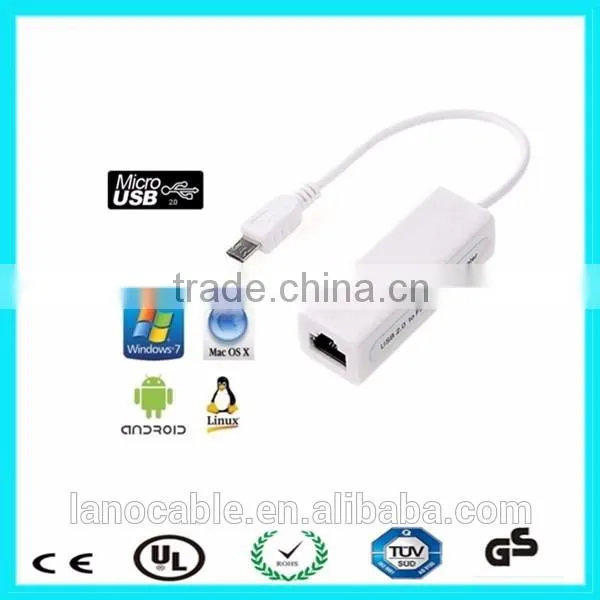 USB 2.0 to 10/100 Fast Ethernet Lan Wired Network Adapter for Android photo-2