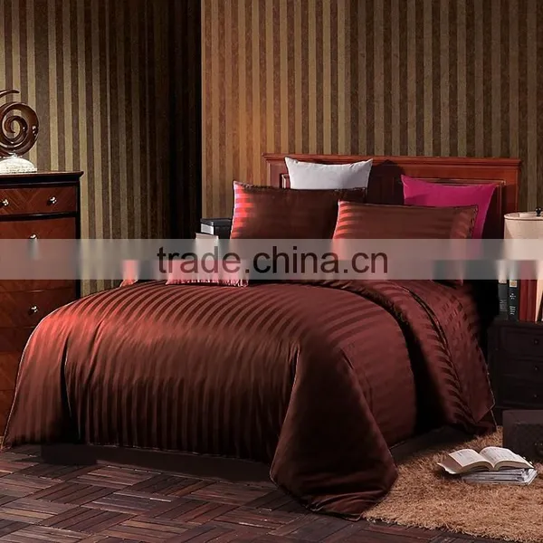 100% Cotton Hotel Stripe Bed Linen/Hotel Stripe Bedding Sets/Duvet Cover Sets photo-3