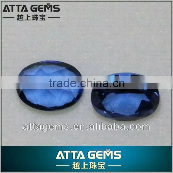 Facet Cut Synthetic Blue Spinel photo-2