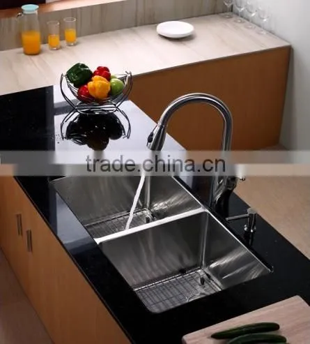 Latest Hot Selling!! Unique Design Stainless Steel Sink For Sale Handmade Under Counter Stainless Steel Sinks-- R10-3219(50/50) photo-6
