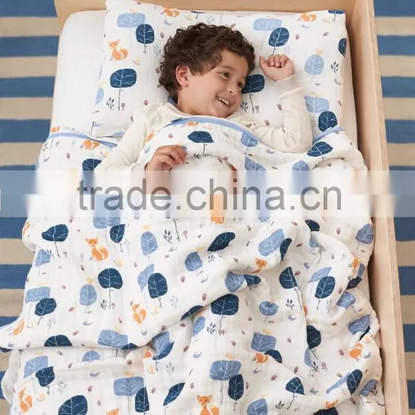 Hot Sell Baby Bedding Set, 100% Bamboo Muslin Baby Bedding Set photo-2