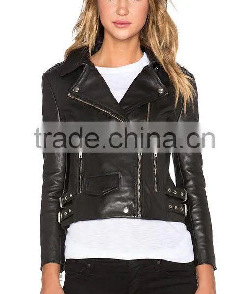 2016 Latest Design Women Pure Leather Jackets for Women Quality Choice photo-2