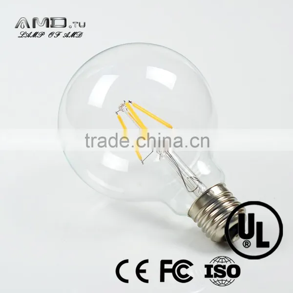 UL CE List G80 G95 LED Filament Globe 6W 8W=80W Incandescent Bulb 2200-6500k E26 E27 B22 photo-3