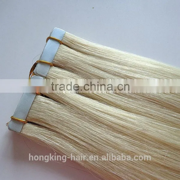 100% European Hair Tape Hair Extension Brazilian Tape Hair Extensions photo-3