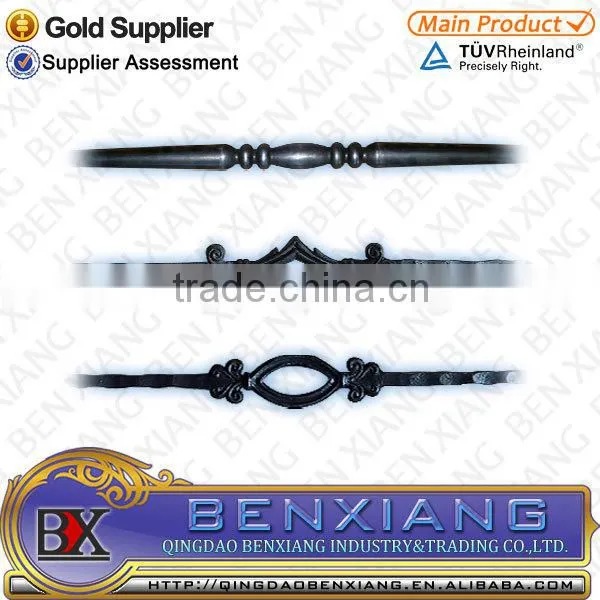 Iron Main Gate Decorative Wrought Iron Picket Steel Bar Fence Railing photo-3