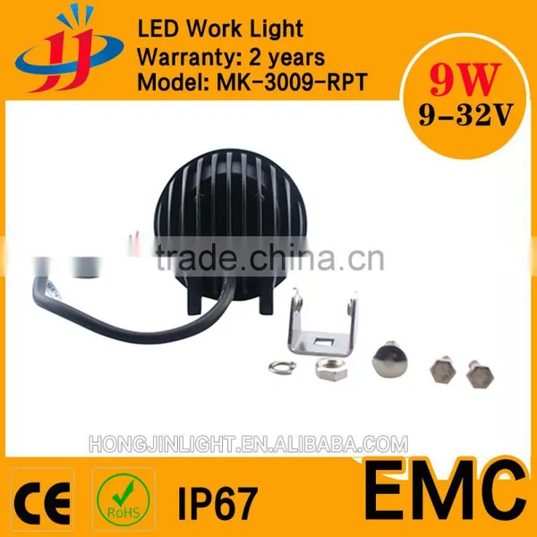 Super Bright 12v 24v Led Working Light 3inch 9w Mini Work Light for Vehicle,atvs,trucks,bus photo-4