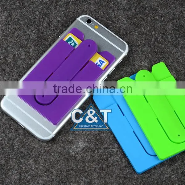 C&T Strong 3M Adhesive Stick-On Wallet - ID/Credit Card Holder For Phones Quality Choice photo-5