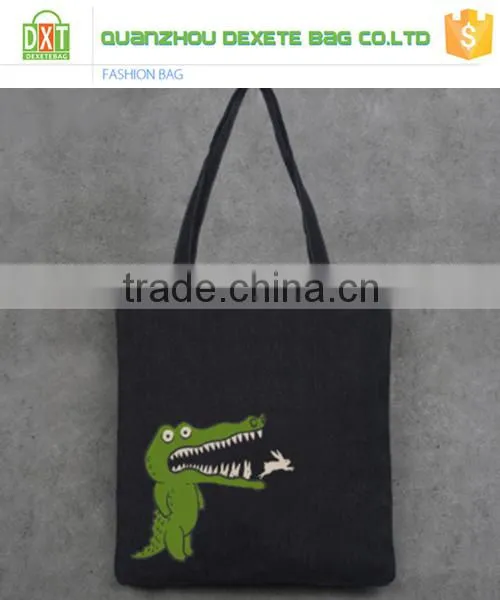 Beautiful Printed Canvas Bag, OEM Production Canvas Tote Bag