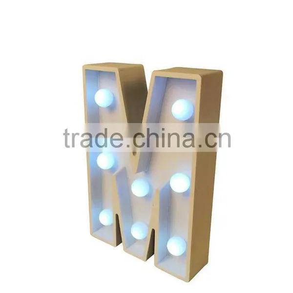 Yellow Warm Light Color Marquee Letter Light for Wedding and Room Decoration photo-3
