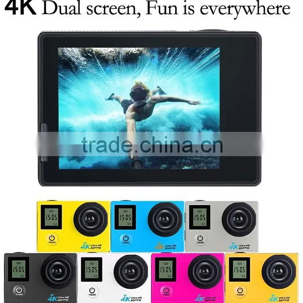 Mini Car Dvr Waterproof 1080p hd Wifi Helmet Dual Screen 16mp Sport Camera photo-4
