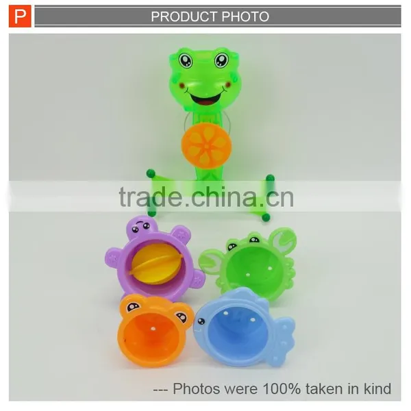 Happy Cartoon Frog Toys With Bath Cup for Baby photo-2