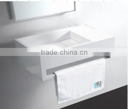China Manufacture,wall Hung Wash Basin Solid Surface Wash Basin,Artificial Stone Washing Basin photo-2