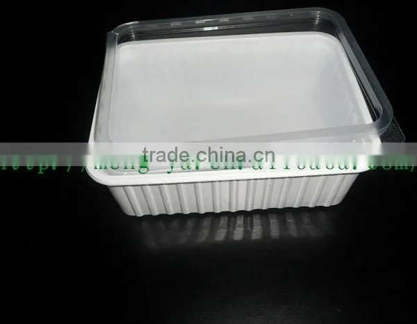 Disposable 1000ml Plastic Box With Lid For Dinner