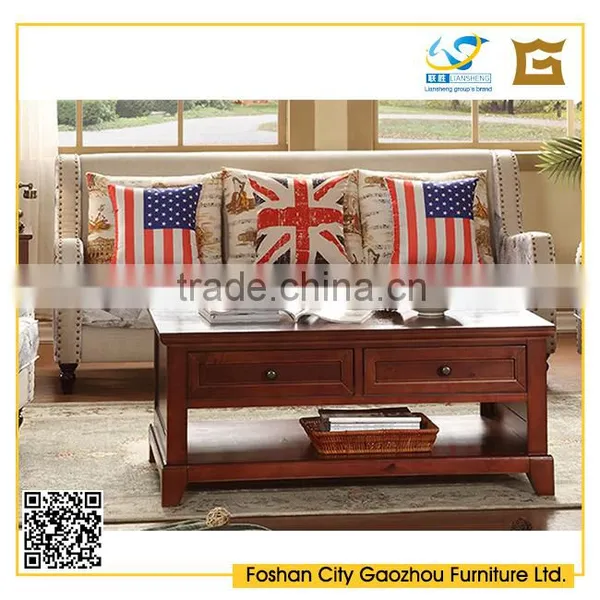 Modern Nordic Style Assorted Color Wooden Legs Fabric Tufted Sofa With Rivet for Living Room Furniture photo-2